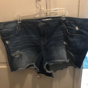 Plus Jean Shorts